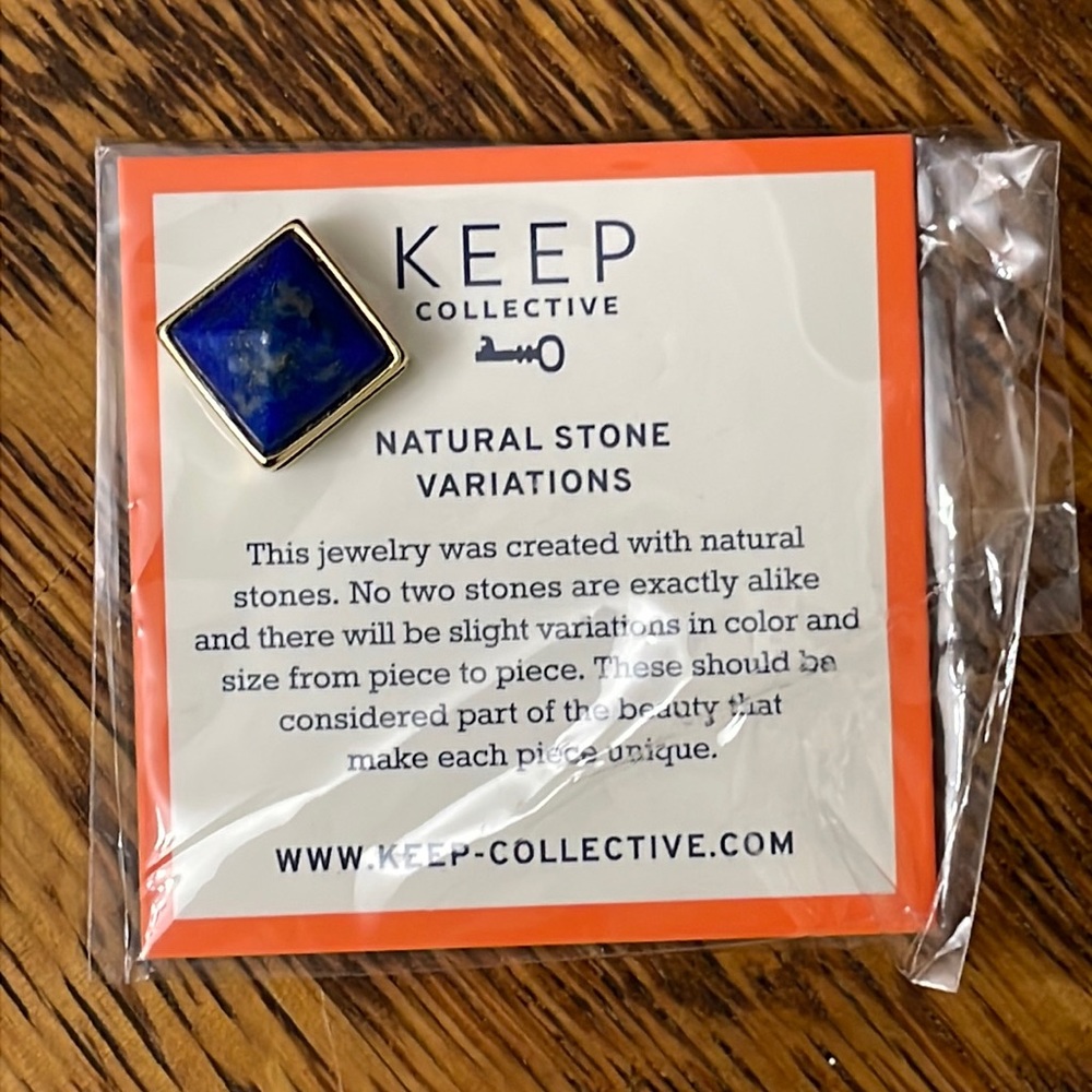 KEEP Collective Pyramid Stone - Lapis Charm